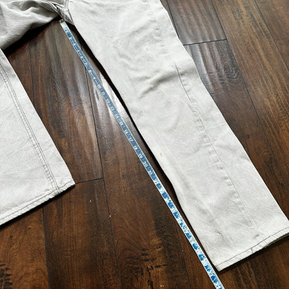 VTG 90s Levis 501 Button Fly 34x32 USA Tag Jeans Grey Wash XX Act 31x31