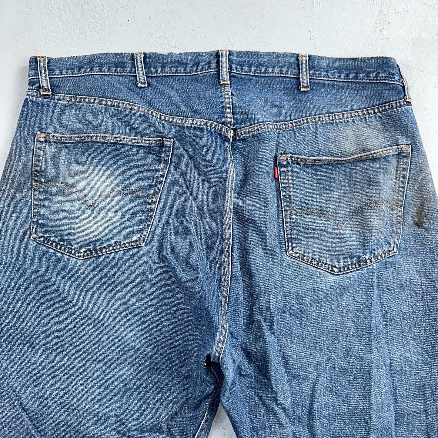 Levis 501 Vintage 70s SS Redline Selvedge USA XX Jeans Med Wash 48x30 Act 44x27