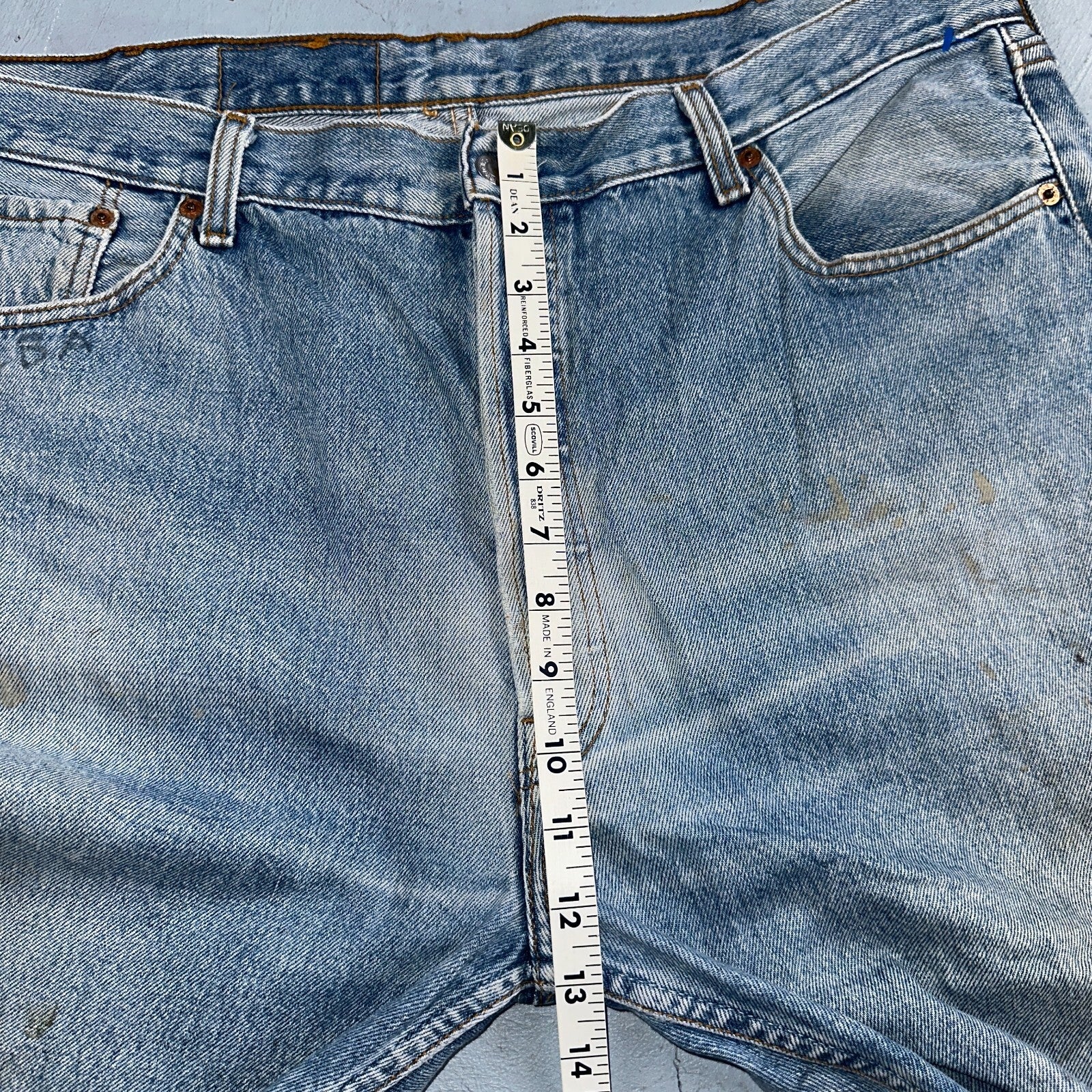 Levis 501 Vintage 90s XX Straight Leg Jeans Y2K Light Wash 40x36 Act 38x31