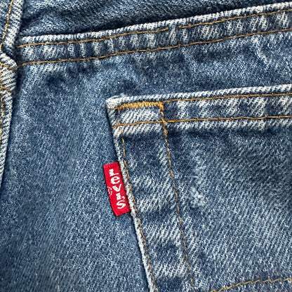Vintage 80s Levis 501 36x34 USA Blue Jeans 90s Act 34x32 Med Wash