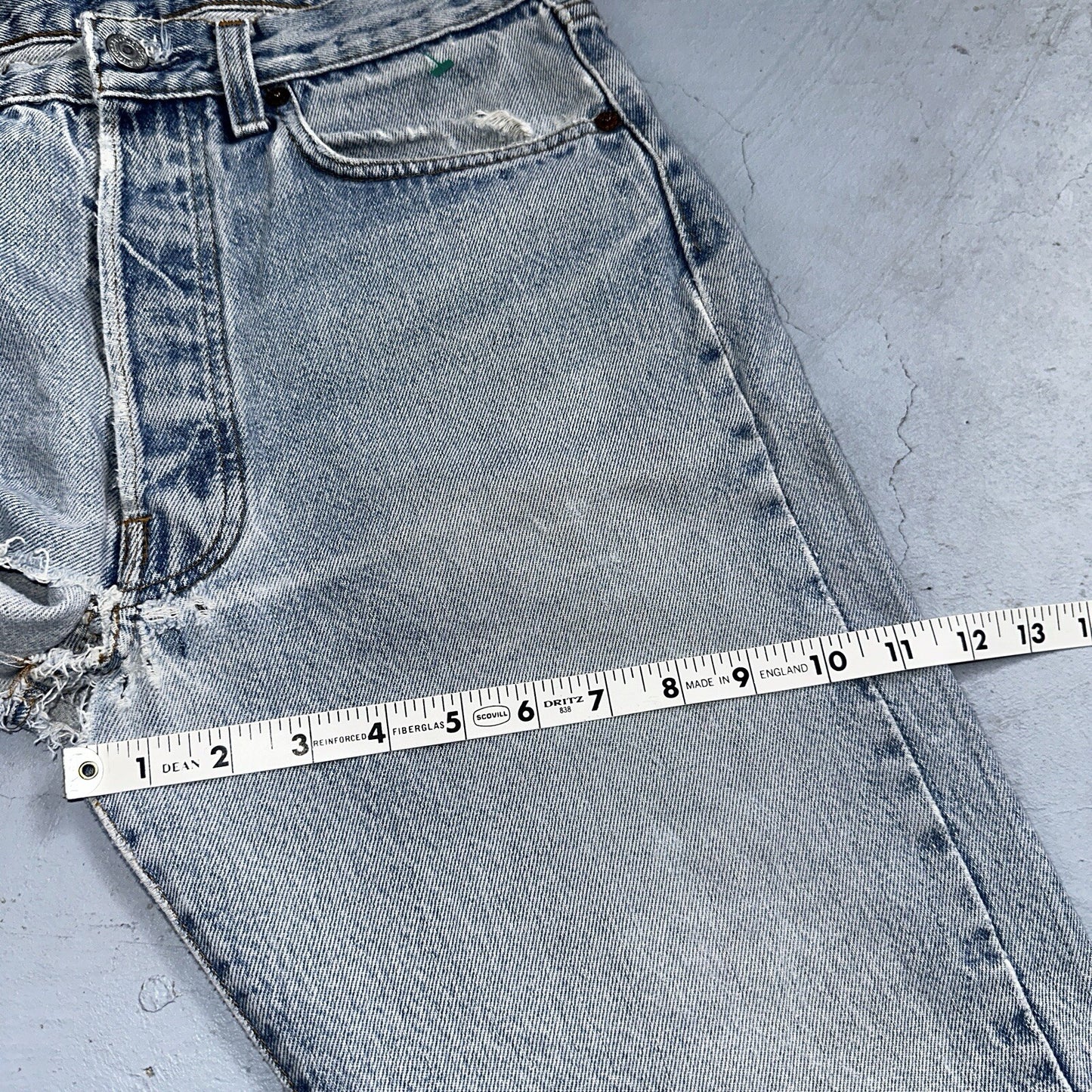 Levis 501 Vintage 80s USA XX Straight Leg Jeans 33x30 Altered Skinny Act 30x33