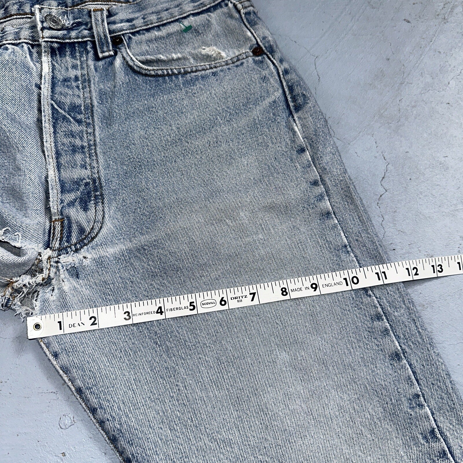 Levis 501 Vintage 80s USA XX Straight Leg Jeans 33x30 Altered Skinny Act 30x33