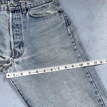 Levis 501 Vintage 80s USA XX Straight Leg Jeans 33x30 Altered Skinny Act 30x33