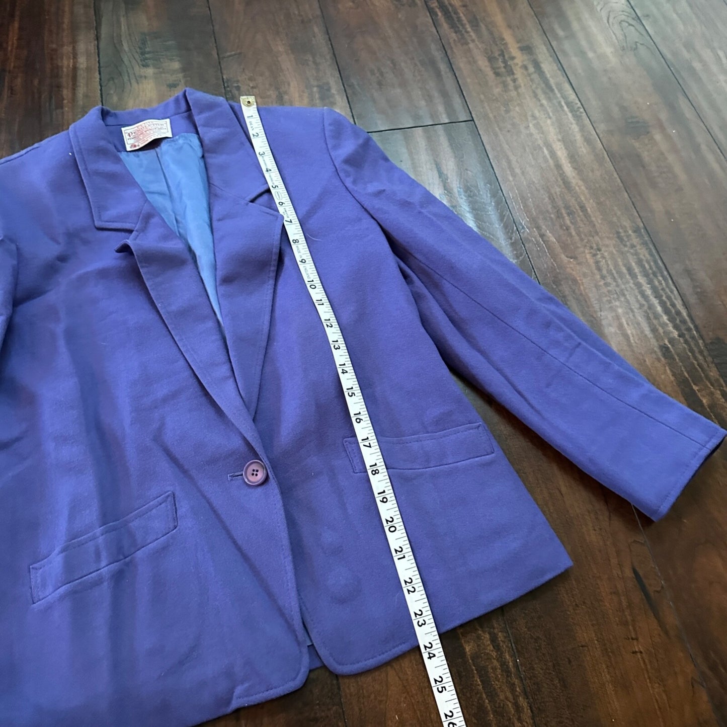 VTG Pendleton Women’s 100% Virgin Wool Purple Blazer Jacket USA Size 8 Skirt Set
