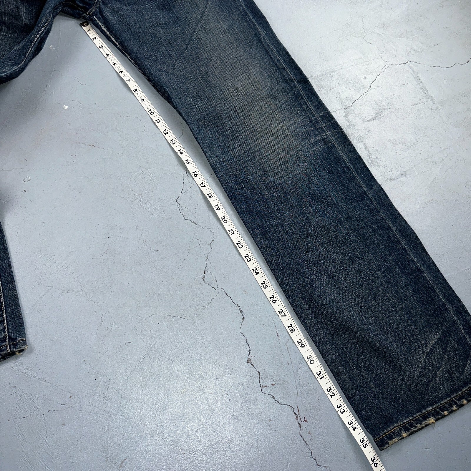 Levis 501 Vintage 90s XX Straight Leg Jeans Y2K Blue Med Wash 34x36 Act 33x35