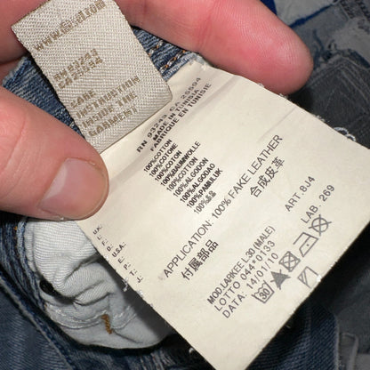 Diesel Larkee Bootcut Stretch Jeans Mens 36x30 Blue Straight 008M2 Whisker Italy