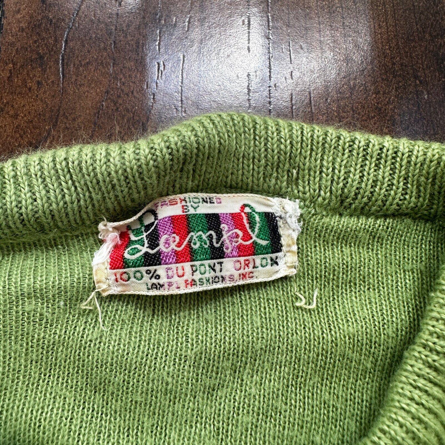 Vintage USA Rockabilly Womens Cardigan 60s 70s Top Green Thrashed Kurt Cobain