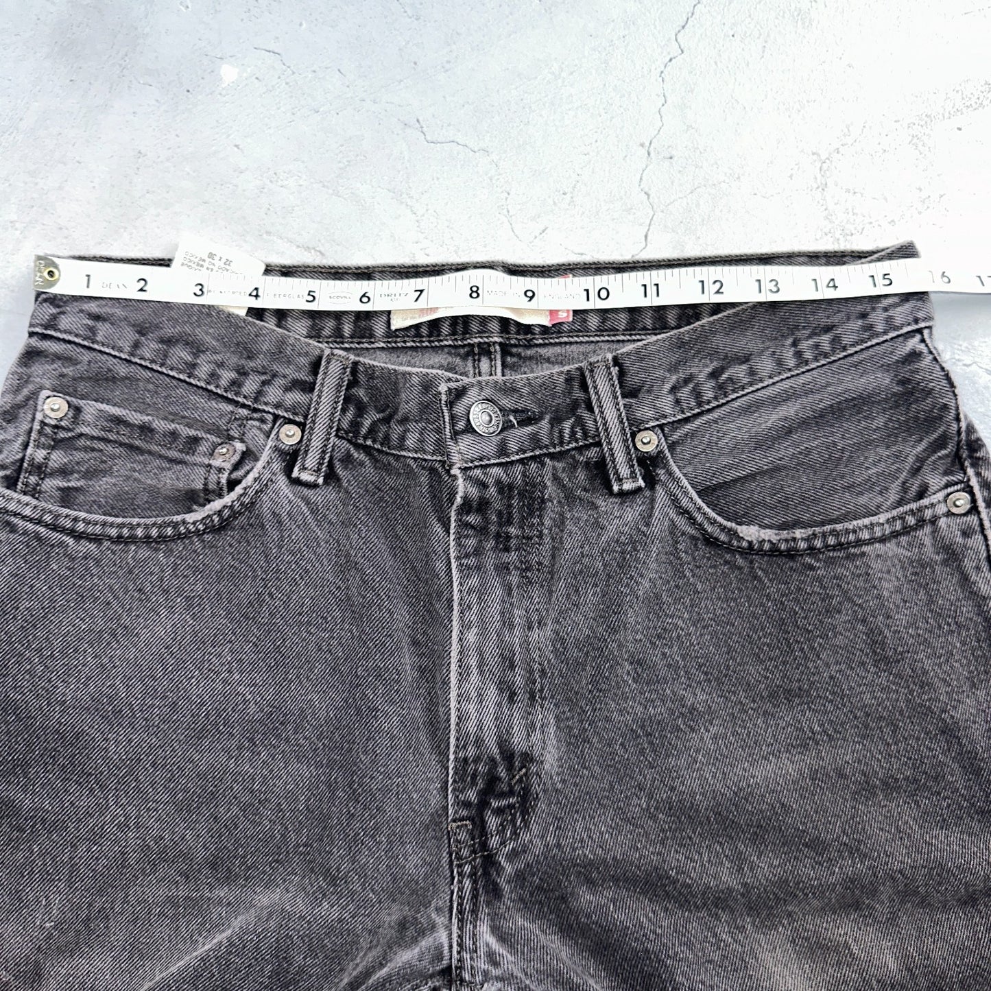 Levis 505 Vintage Y2K Straight Leg XX 2000s Jeans 32x30 Black Light Wash 31x29