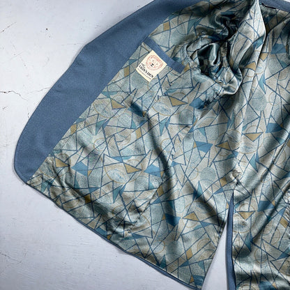 VTG 1960s Mens 2 PC Suit 42 Jacket Coat Pants 60s Lions Den Rockabilly Side Belt