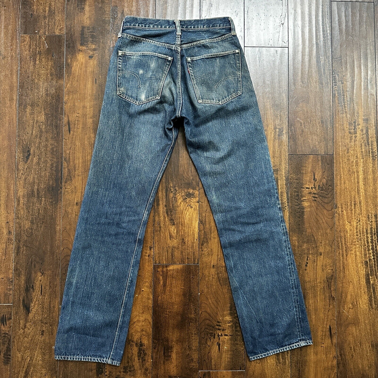 Vintage LEVIS 501XX Jeans Big E 1940s Denim Redline Selvedge 28x32 USA 1947 40s