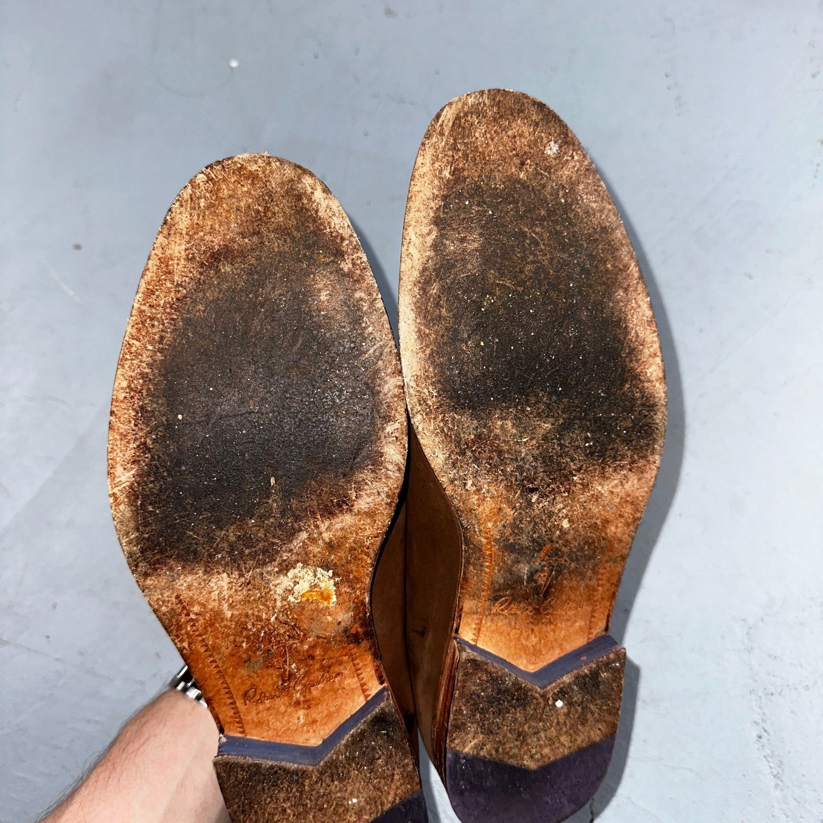 Men’s ROBERT GRAHAM Brown Suede Leather Fashion Loafers Sz 8.5 D