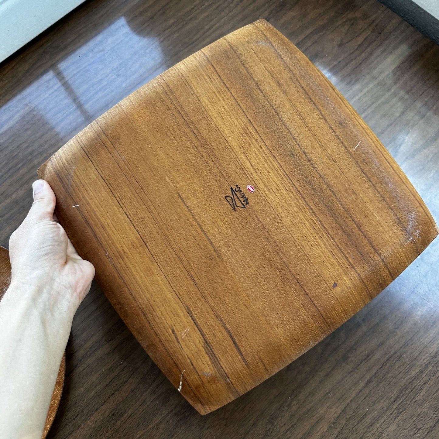 Shigemichi Aomine Teak Tray Plate Japan MCM Eames Nelson Round And Square Lot 2