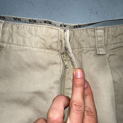 GAP KHAKIS Beige Y2K Front Pockets Knee Length Pencil Skirt Size 10 Chino Preppy