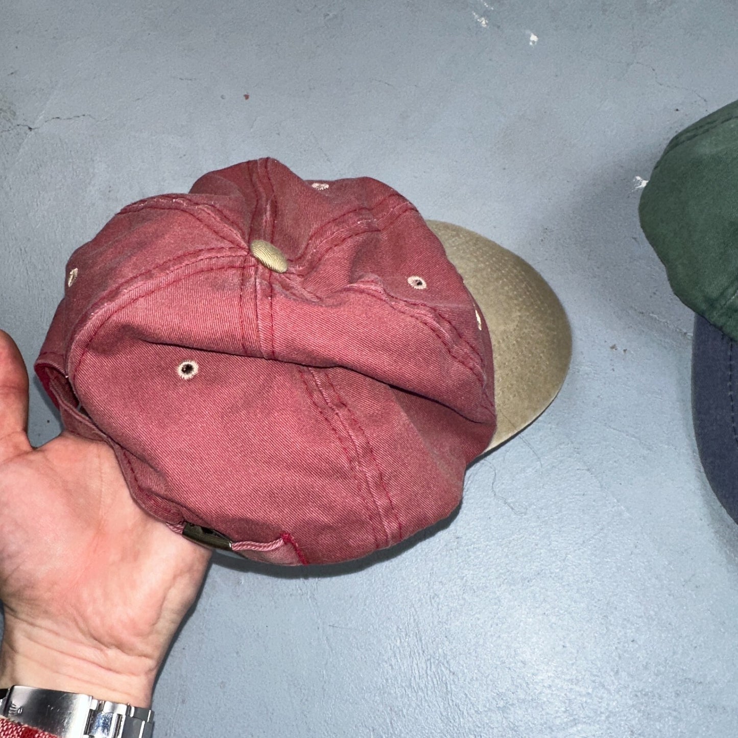 Oregon Cascade Lot of 2 VTG Hat Cap Snapback 90s Sportman Hiking Travel Mountain