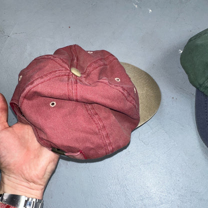 Oregon Cascade Lot of 2 VTG Hat Cap Snapback 90s Sportman Hiking Travel Mountain