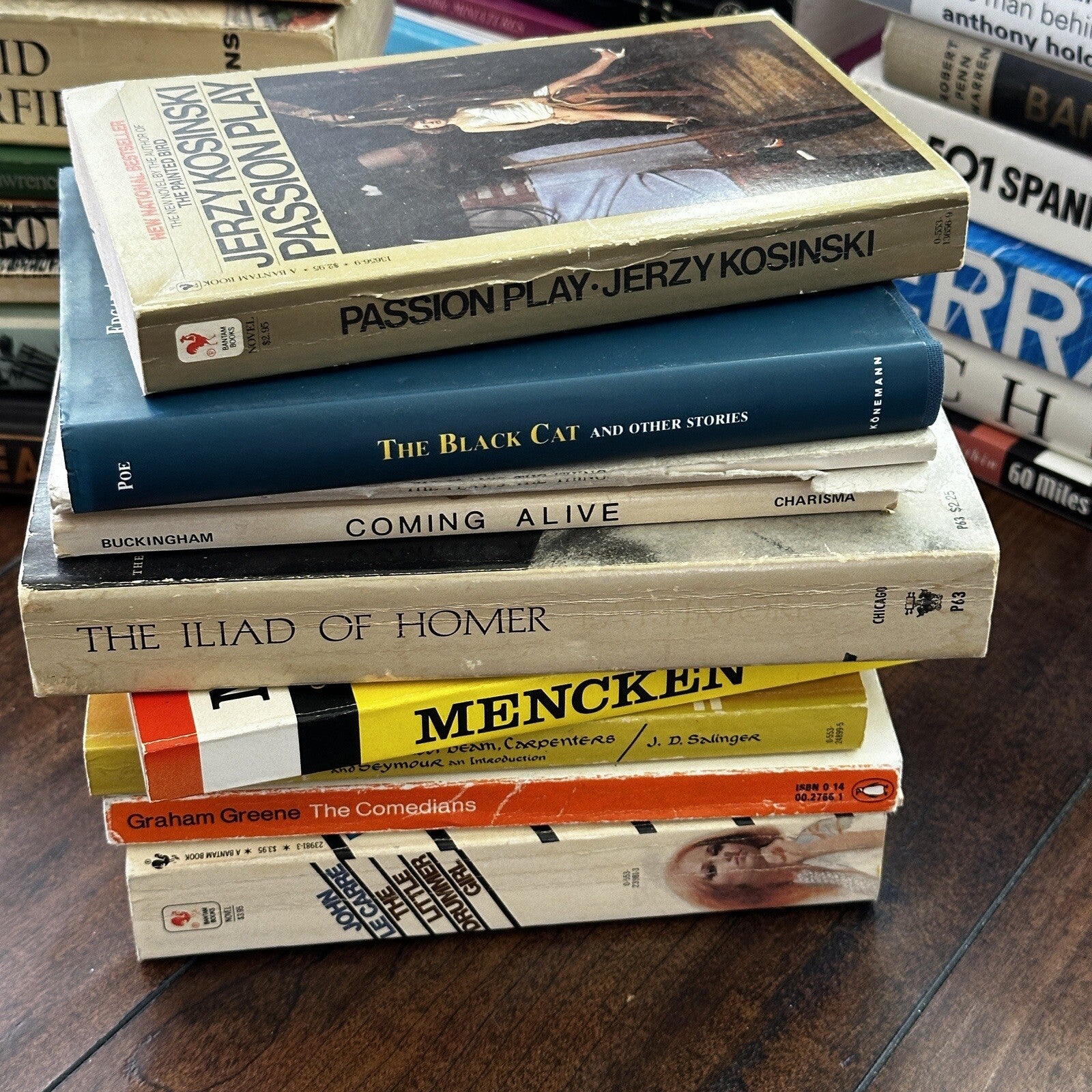 Lot 36 Cool Old Vintage Antique Rare Hardcover Random Books Green Coffee Table