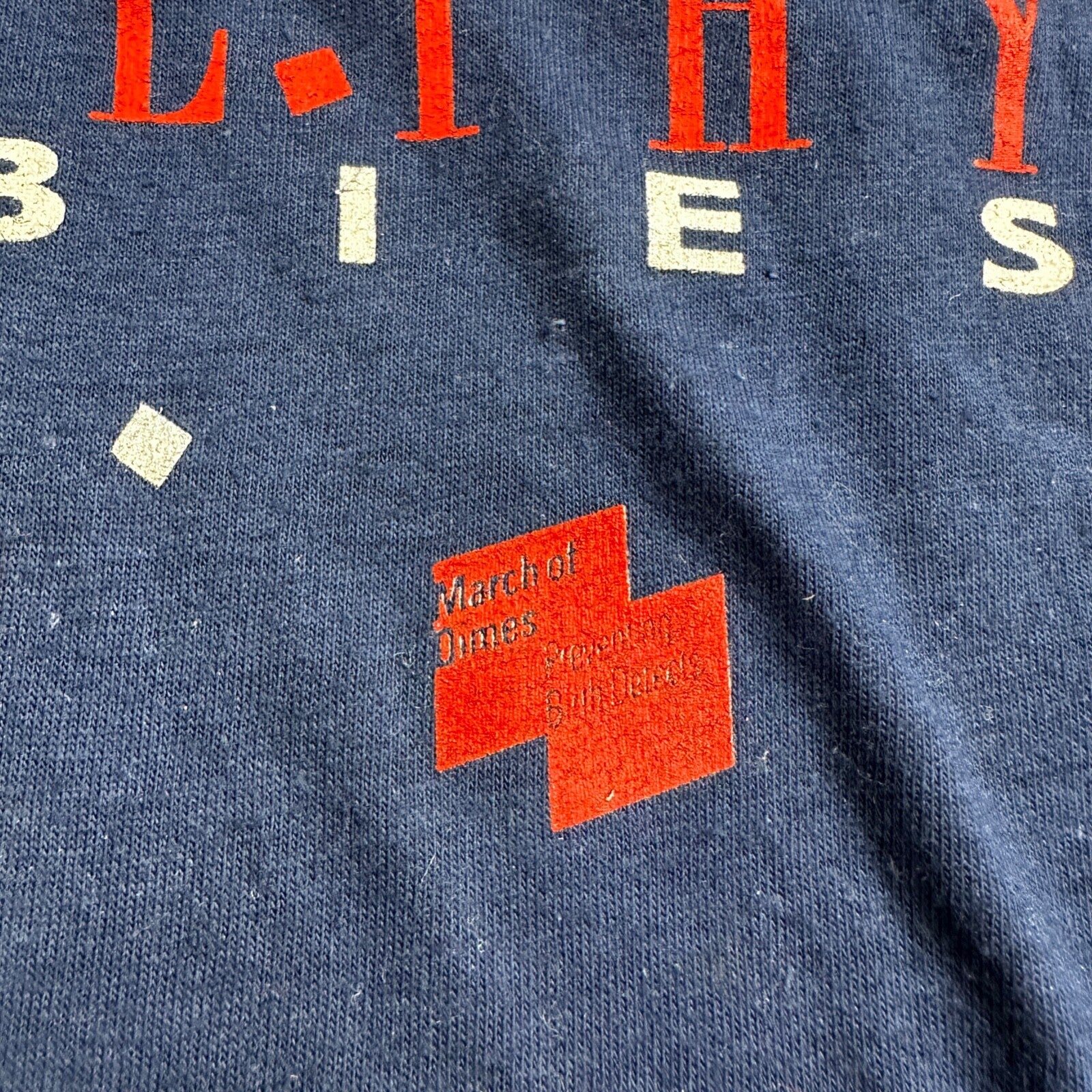 Walk America Happy Babies VTG T Shirt Baby Support March Dimes 80s USA Oregon