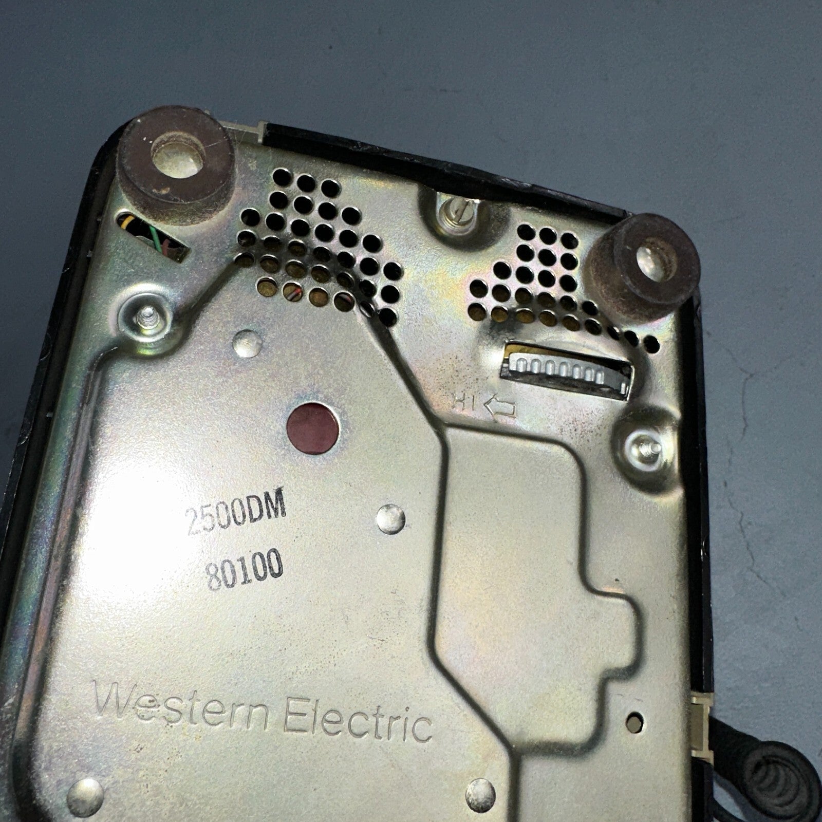 Vintage Bell System Property Push Button Phone Black Western Electric 2500DM