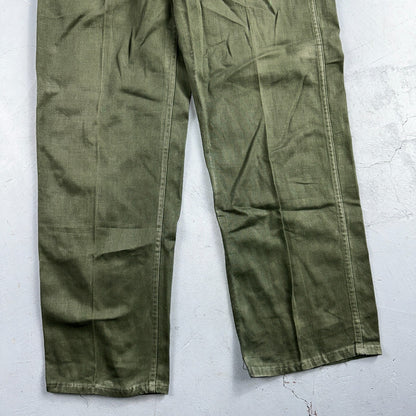 Vintage 1960s 70s Vietnam OG 107 Fatigue Pants 60s Zipper Fly Act 39x31