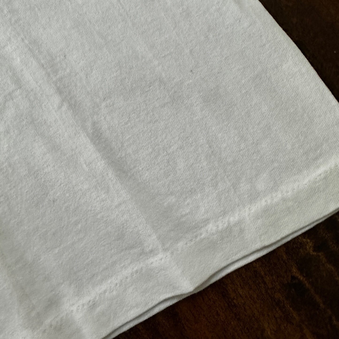 Traditional White Vintage T Shirt Art Necklace Tribal Drive 90s Single Stitch