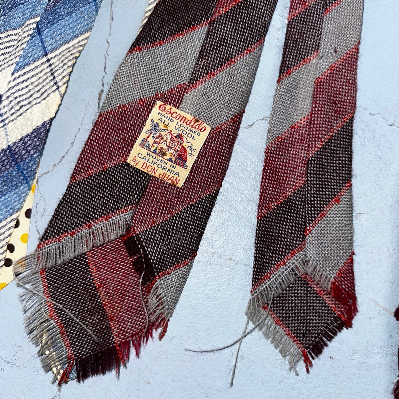 VTG 30s 40s Palm Beach Cloth Wool Tie Swing Rockabilly Lot 10 Ties Antique Rare