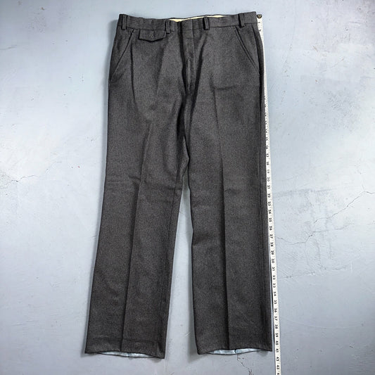 VTG Mens 2 PC Suit 41 Jacket Coat Pants Gray Rockabilly 80s Egon Von Furstenberg