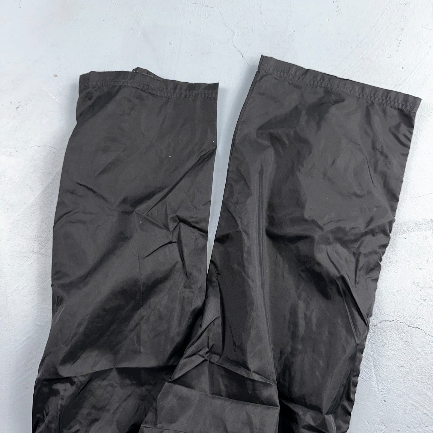 Nike VTG 90s Windbreaker Track Pants Ankle Zip Unlined Black 1990s Essential