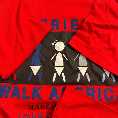 Experience Hanes VTG T Shirt Babies Walk America March Dimes 90s Cool Print