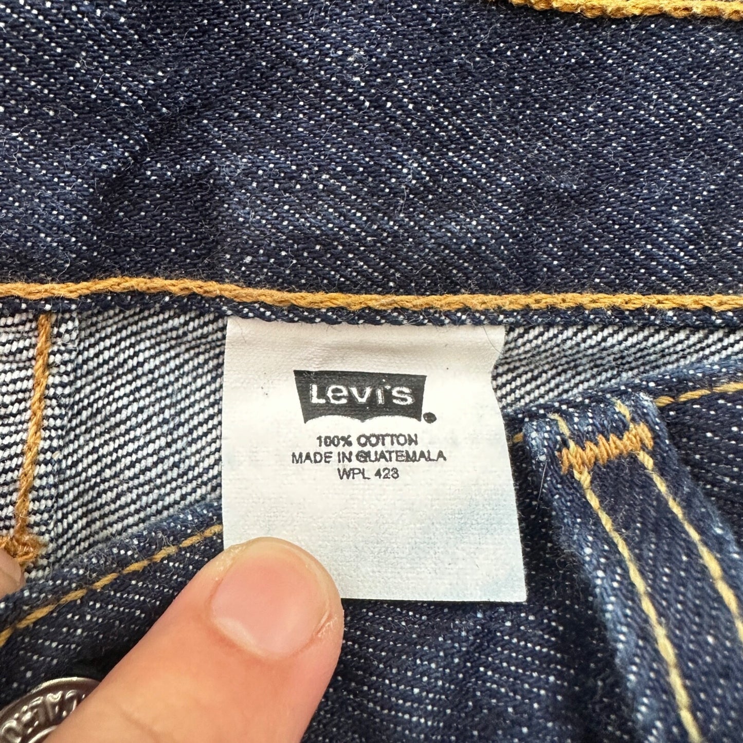 Levis 501 Vintage Y2K Straight Leg XX 2000s Jeans 34x32 Dark Wash Act 33x31