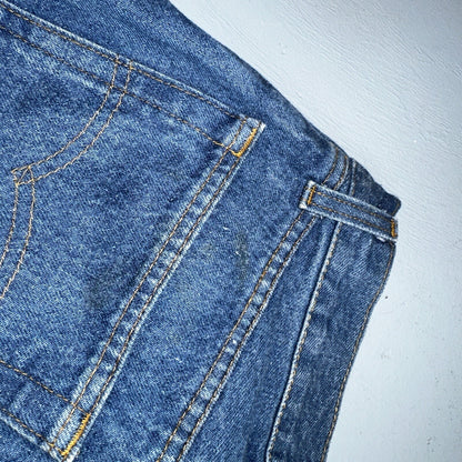 Levis 501 Vintage 80s USA XX Straight Leg Jeans Blue Med Wash High Rise 29x32