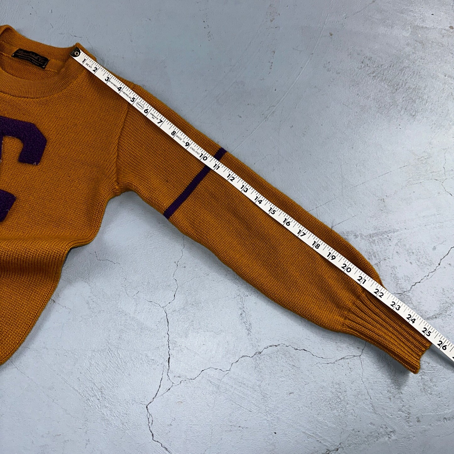 California VTG 1920s Letterman Sweater Varsity Letter University Wool Antique 20