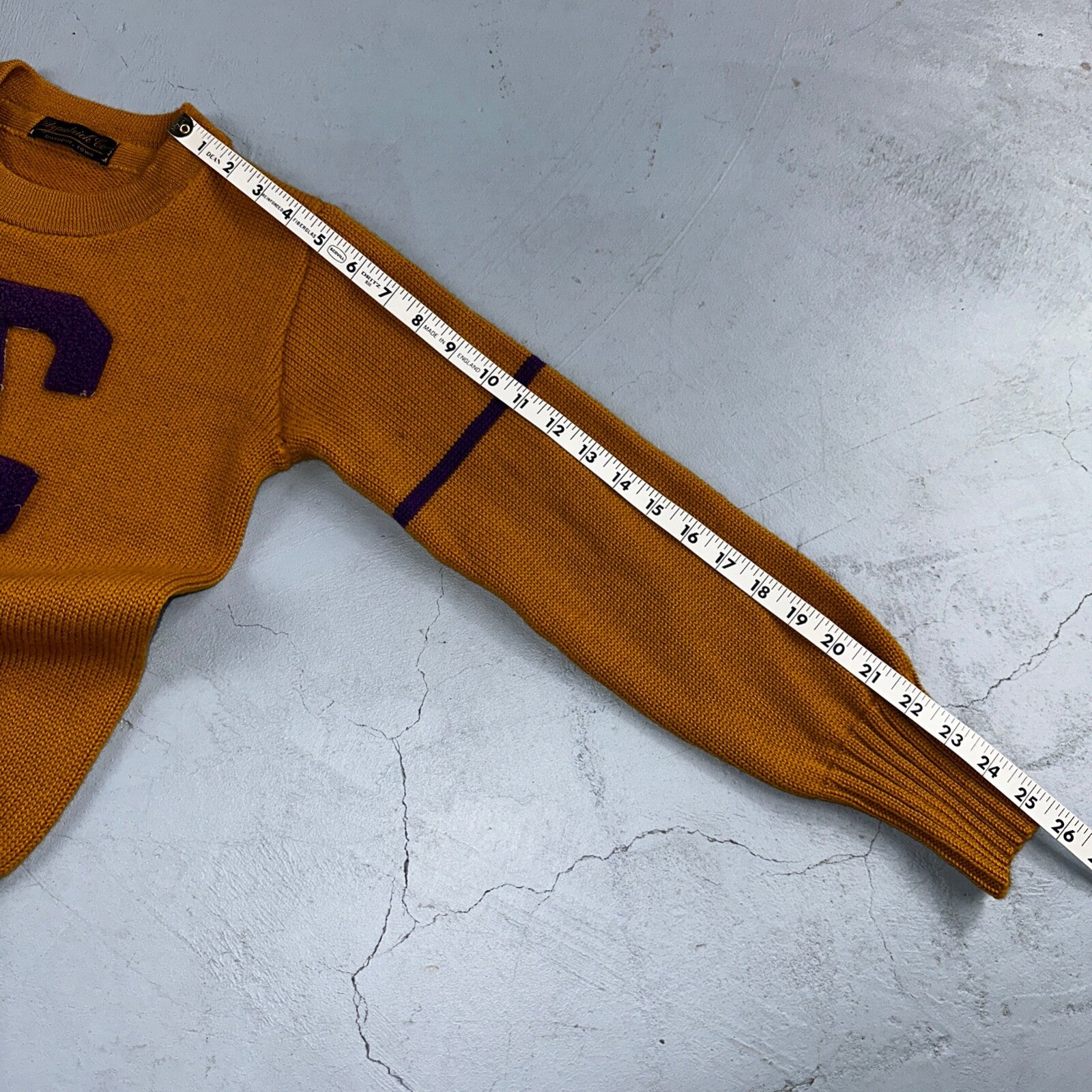 California VTG 1920s Letterman Sweater Varsity Letter University Wool Antique 20