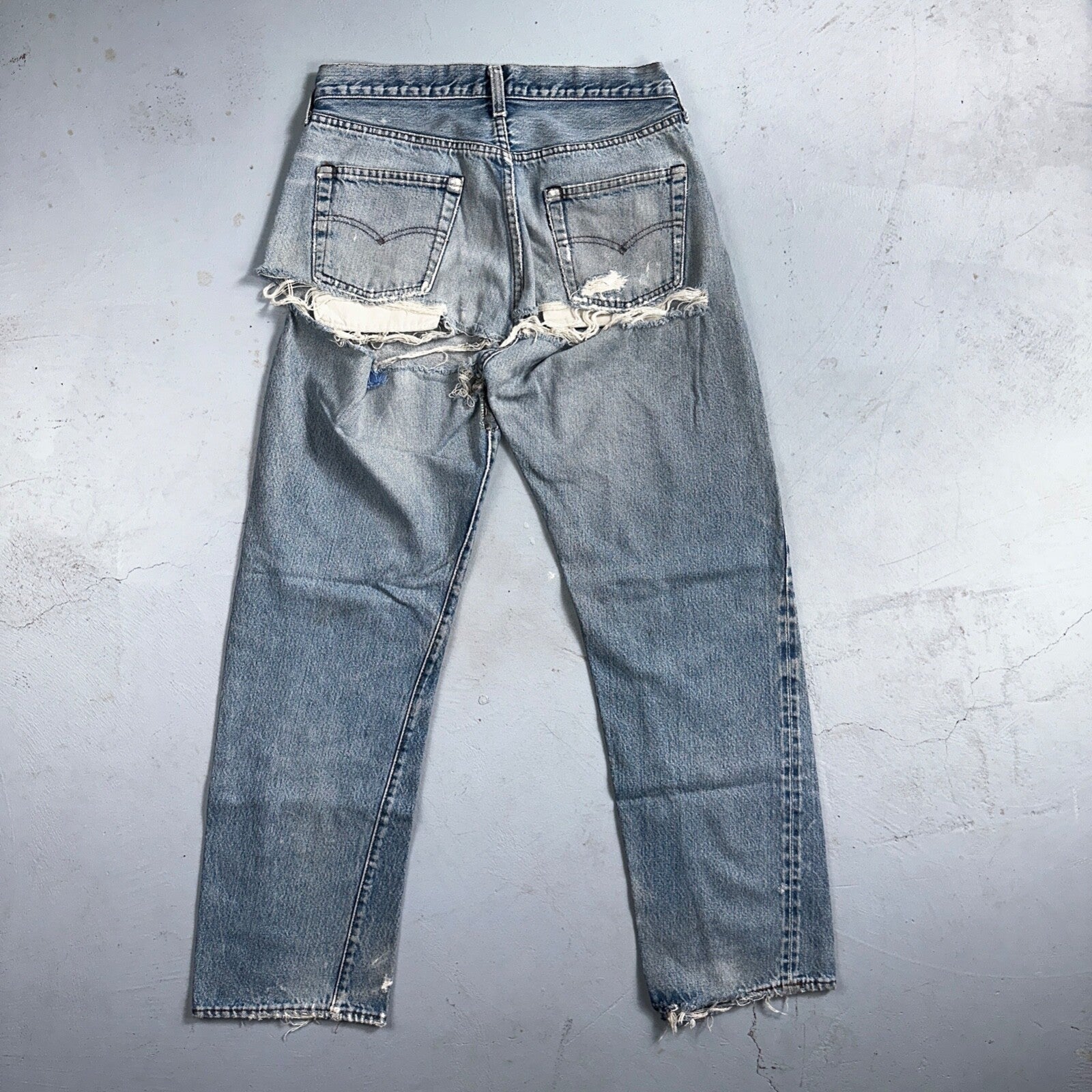 Levis 501 Vintage 80s Redline Selvedge USA XX Jeans Light Wash 1980s Act 29x28