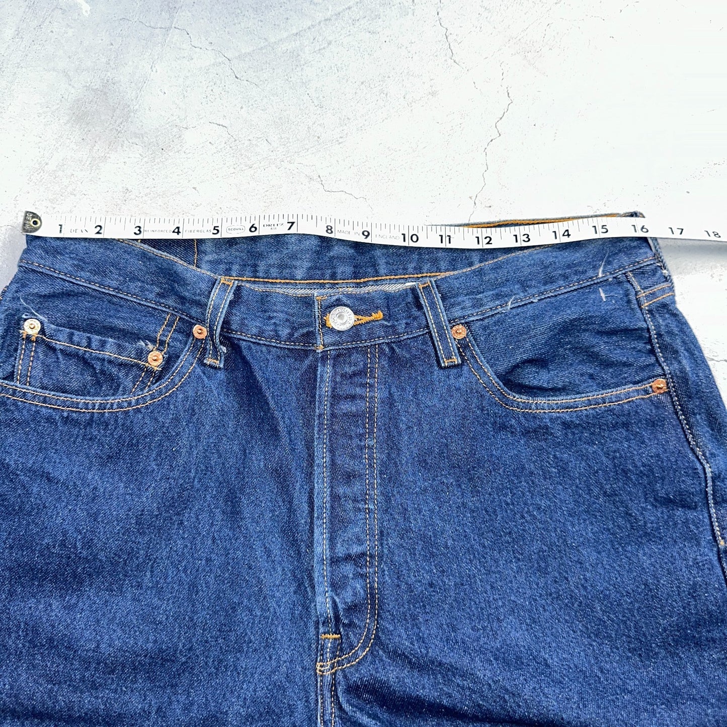 Levis 501 Vintage Y2K 90s XX Straight Leg Jeans Blue Dark Wash 36x33 Act 32x26