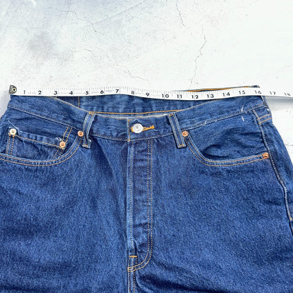 Levis 501 Vintage Y2K 90s XX Straight Leg Jeans Blue Dark Wash 36x33 Act 32x26