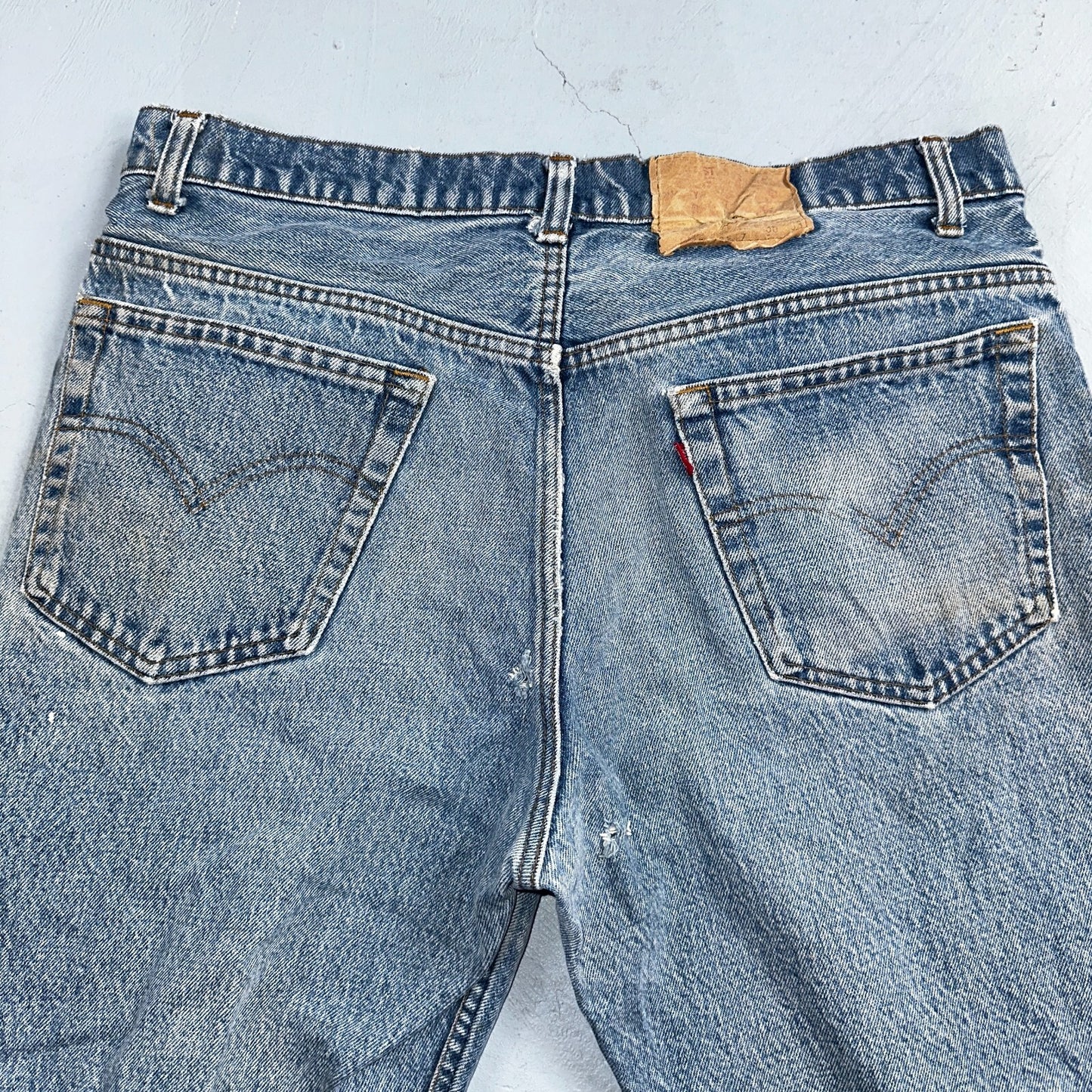 Levis 517 Vintage 80s USA Red Tab Bootcut Flare Blue Denim Jeans Act 34x30