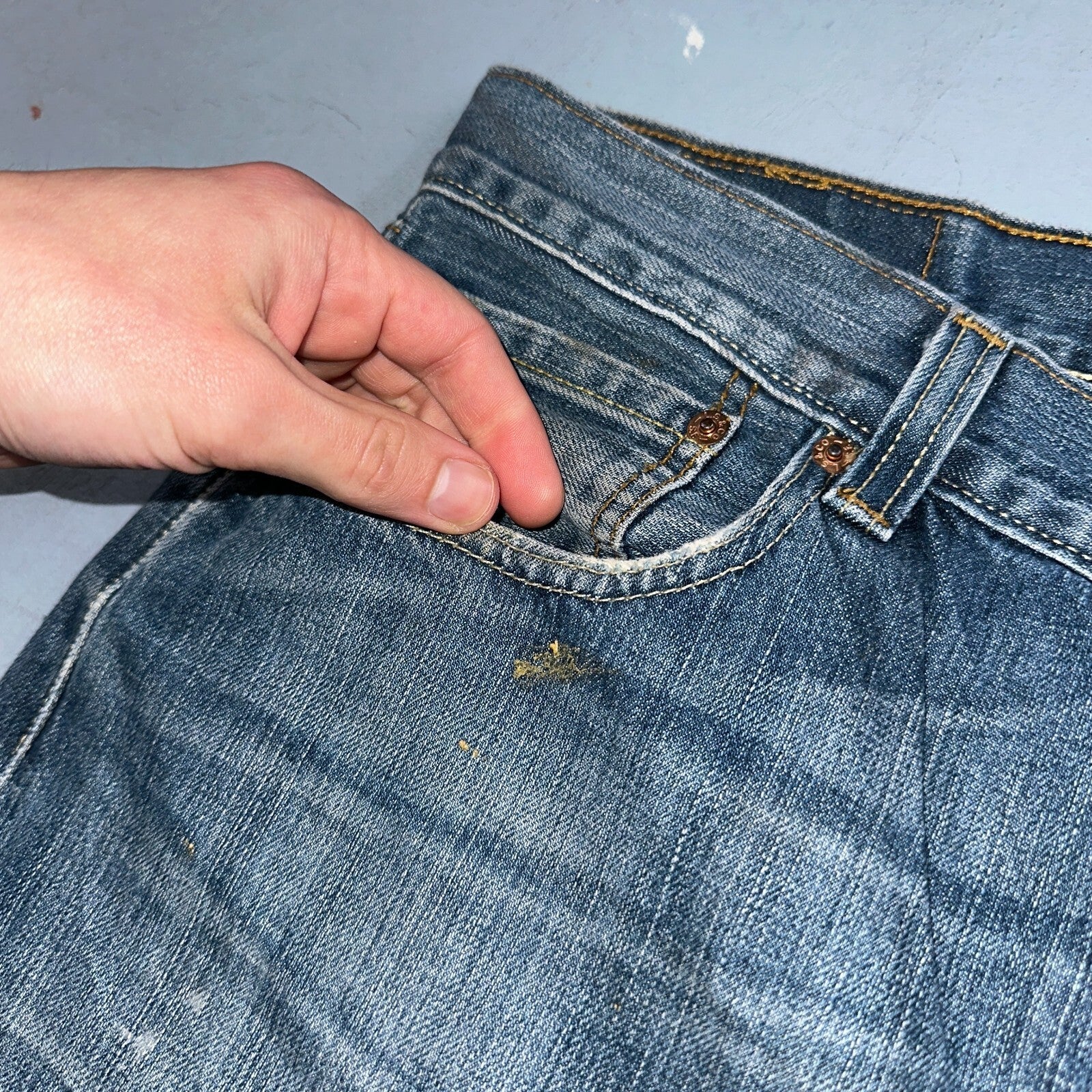 Levis 501 Vintage Y2K XX Straight Leg Jeans Blue Med Wash 36x30 Act 35x29