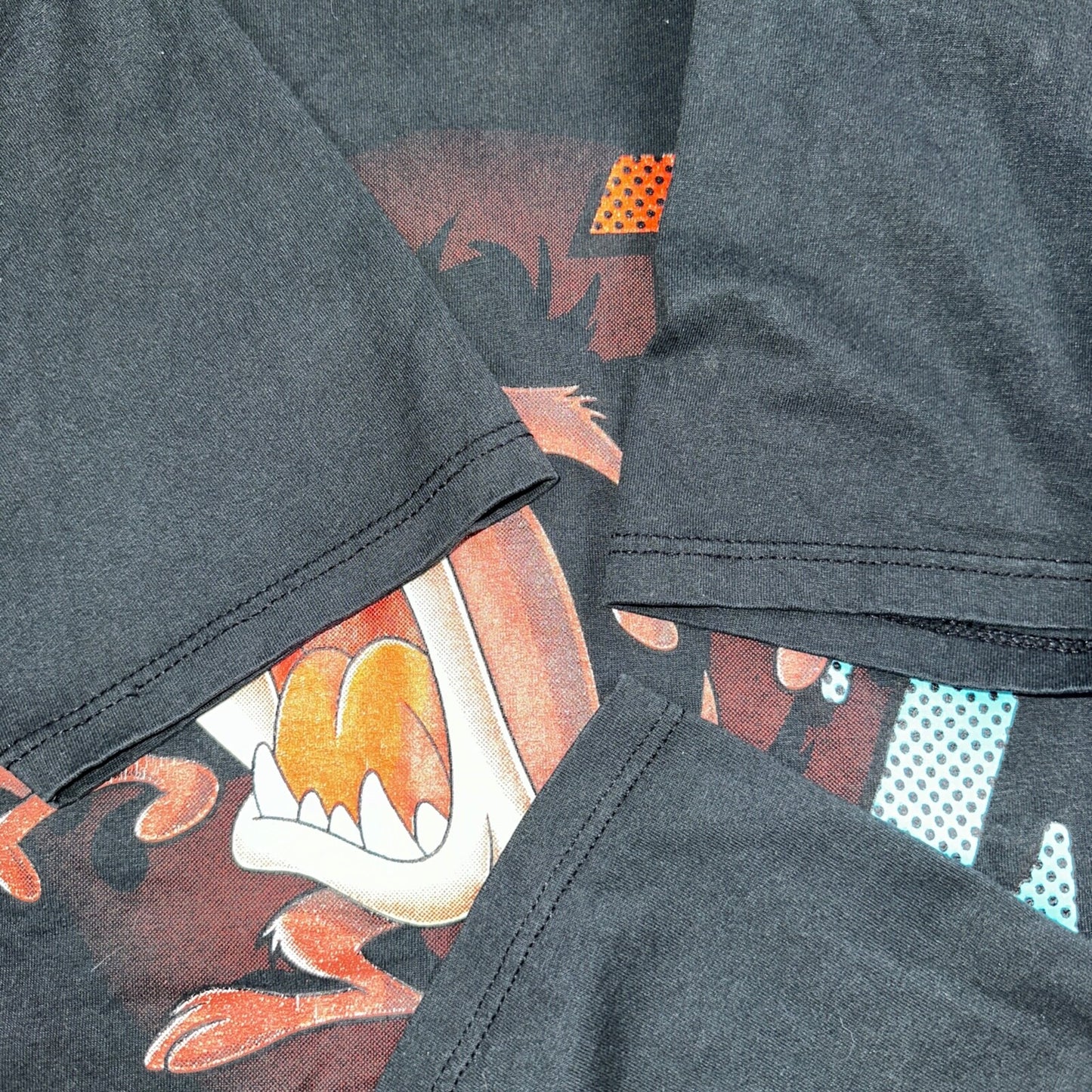 VTG Taz Shirt Mens Large Black Las Vegas Warner Bros 95 Tasmanian Devil 1990s