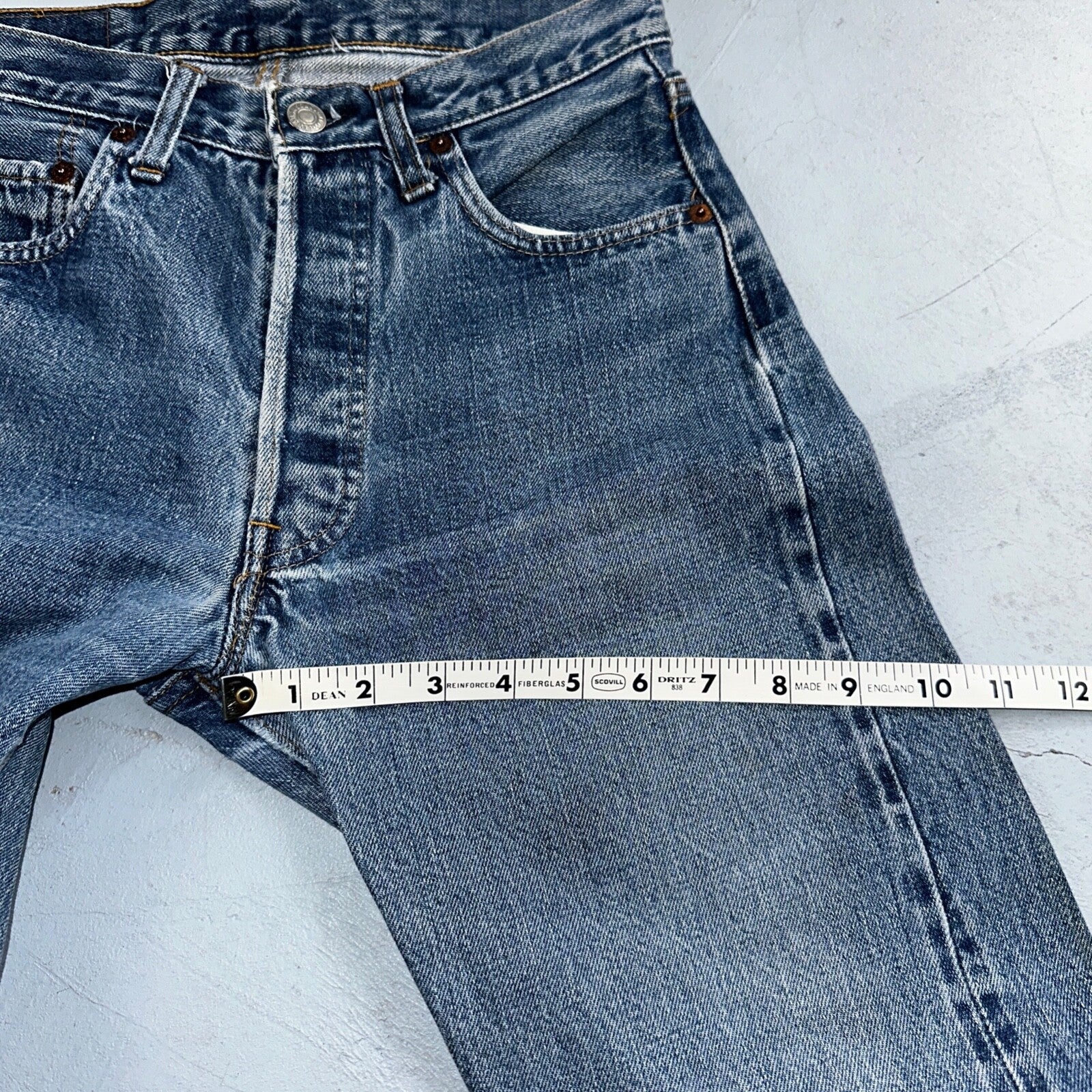 Levis 501 VTG 70s SS Redline Selvedge Jeans XX Med Wash 29x33 Act 26x29