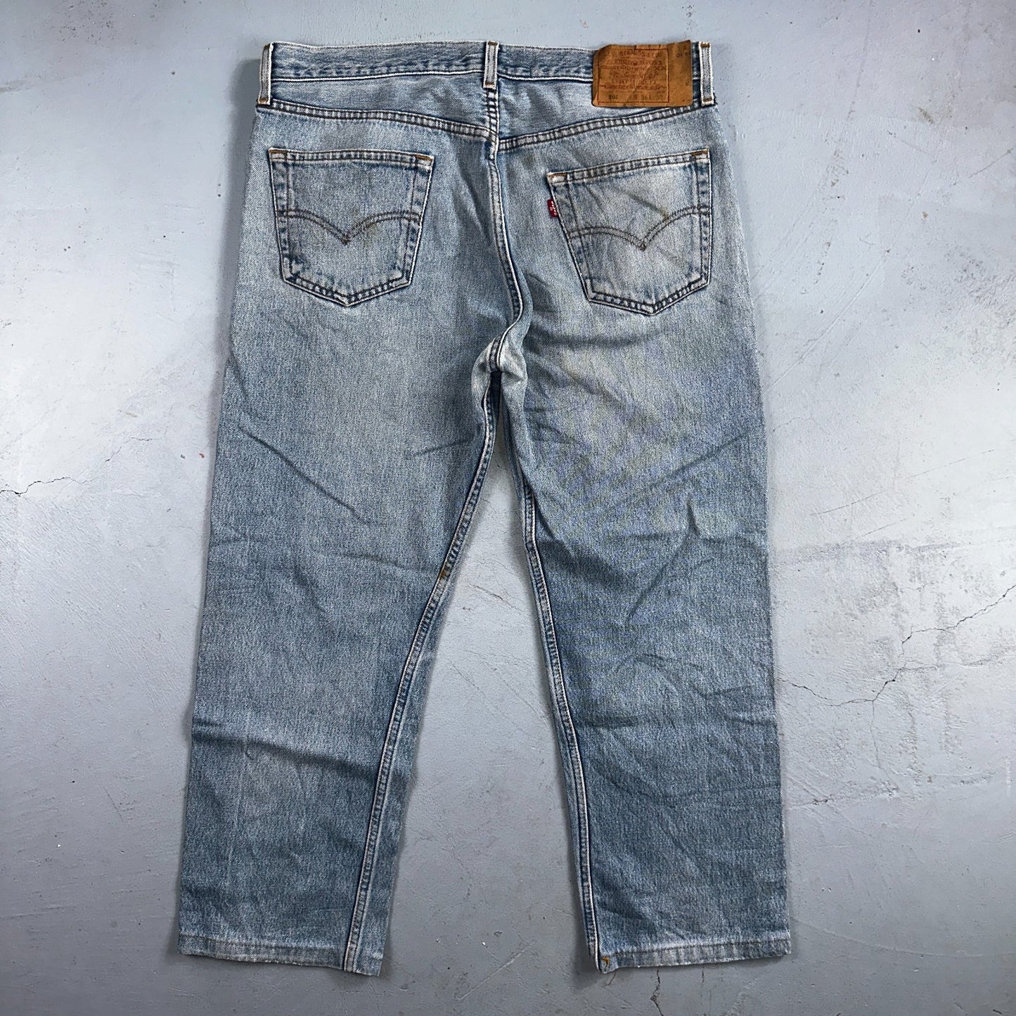 Levis 501 Vintage 90s Mex XX Straight Leg Jeans Blue Light Wash 36x30 Act 35x25