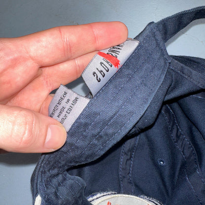 Hoopla Funny VTG Hat Cap Snapback Sponge Bob Navy Blue Sportsman Cool 90s