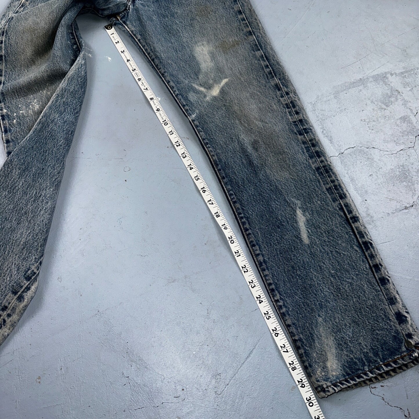 Levis 501 Vintage 80s Redline Selvedge USA XX Jeans Med Wash 28x34 Act 26x30