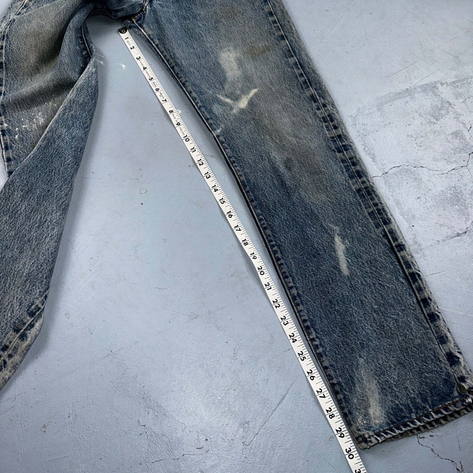 Levis 501 Vintage 80s Redline Selvedge USA XX Jeans Med Wash 28x34 Act 26x30