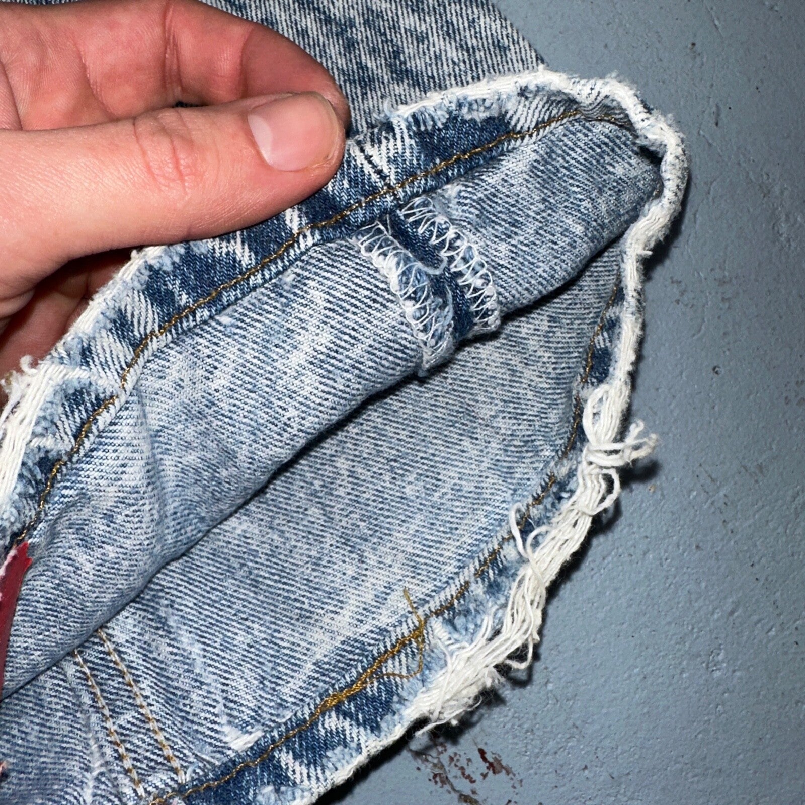 Levis 501 Vintage 80s USA XX Straight Leg Jeans Blue Acid Wash 31x32 Act 30x31