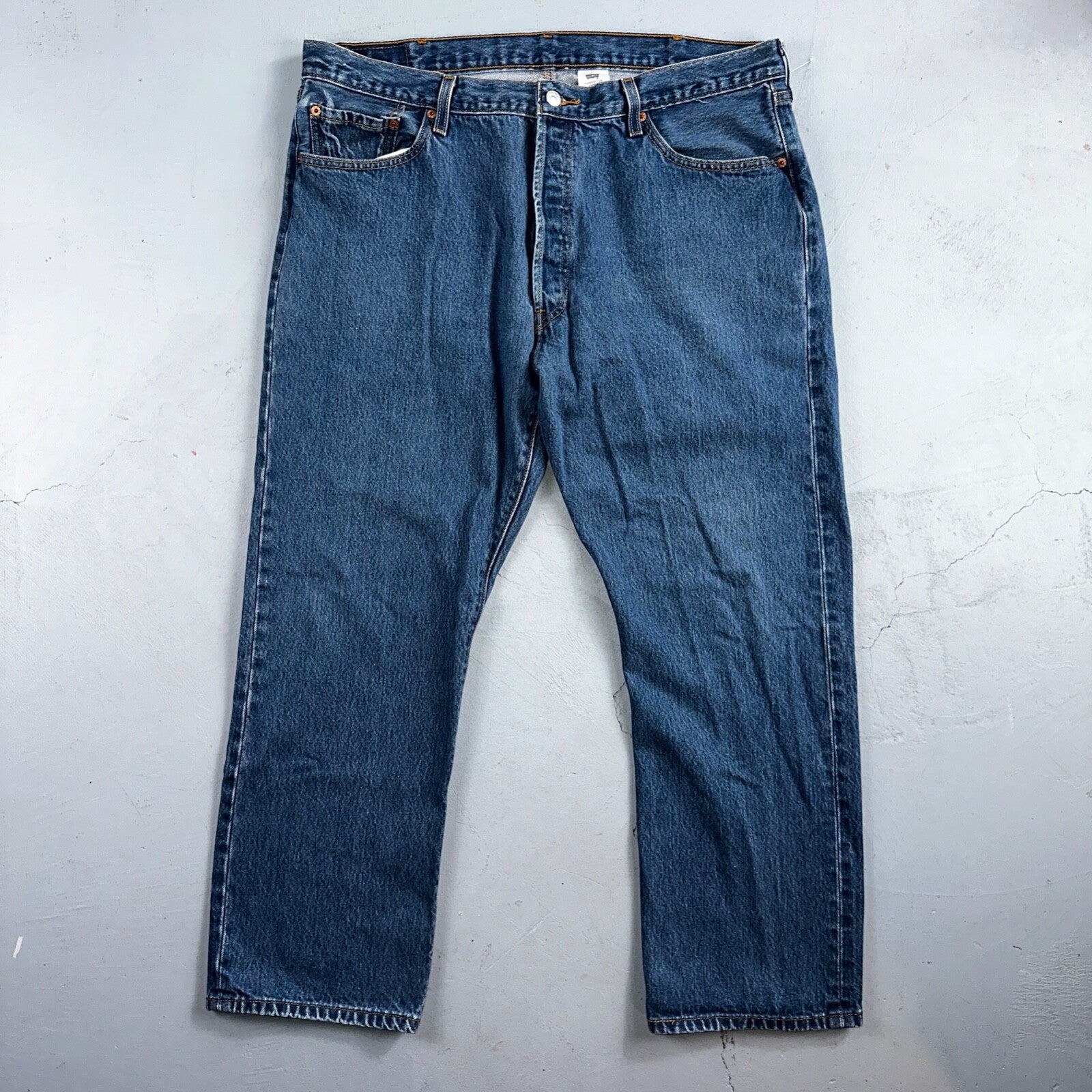 Levis 501 Vintage Y2K XX Straight Leg Jeans Blue Med Wash 42x32 Act 39x28