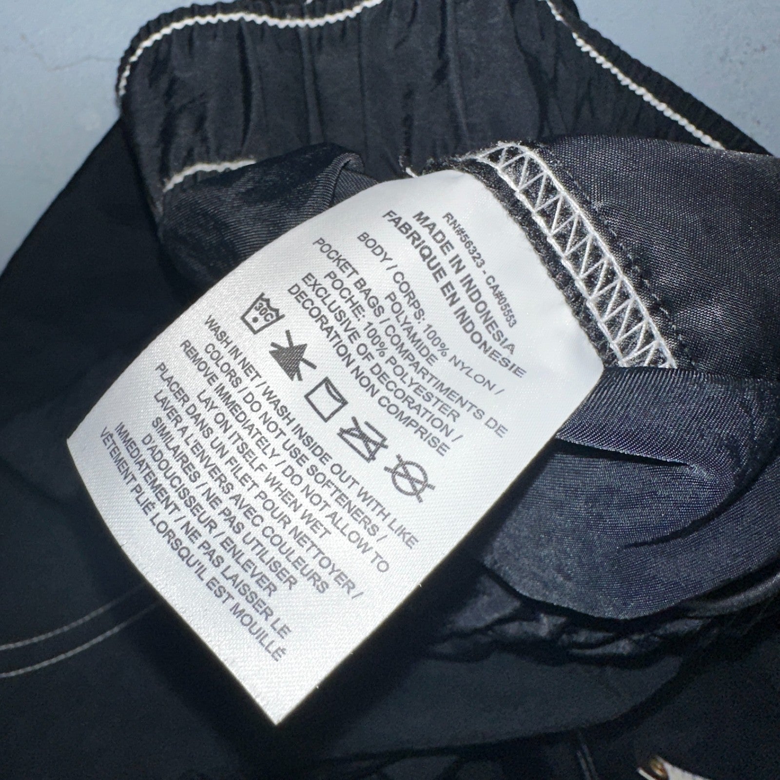 Nike Sportswear Swoosh Baggy Track Pants Womens M High Rise DM6209-010 Black