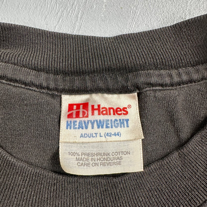 Kailua Kona Hawaii VTG T Shirt Single Stitch Faded Black Hanes Ocean Fish Sand