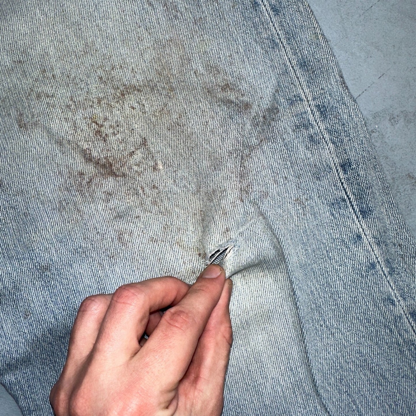 Levis 501 Vintage Y2K XX Straight Leg Jeans 90s Blue Light Wash 40x30 Act 40x29