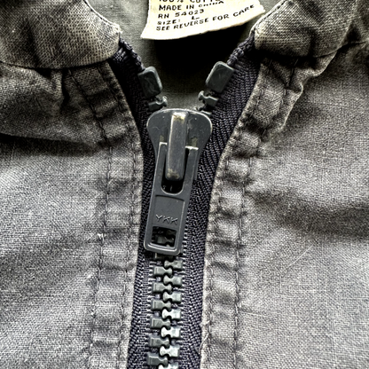 Banana Republic VINTAGE Safari Vest Mens Large Blue Pockets Cargo 90s Zipper