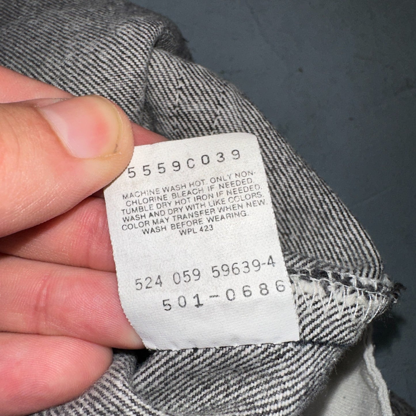 Levis 501 Vintage 80s USA XX Straight Leg Jeans Gray Acid Wash 36x30 Act 34x29